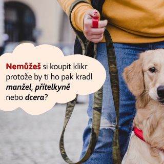 Nemůžeš si koupit klikr protože by ti ho pak kradl manžel/ka, kamarád/ka nebo děti❓ Navíc máte každý jinou velikost a...